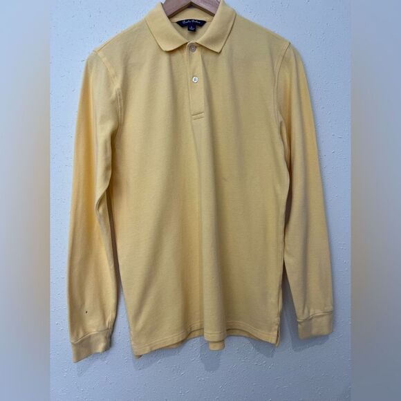 Brooks Brothers Boys Long-Sleeve Cotton Pique Polo Size L - Picture 1 of 7